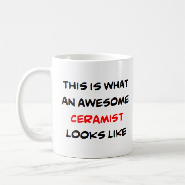 ceramist, awesome coffee mug (Left)
