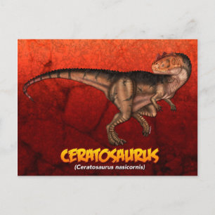 Ceratosaurus Postcard