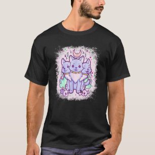 Cerberus  3 Headed Dog Pastel Goth Greek Mythology T-Shirt