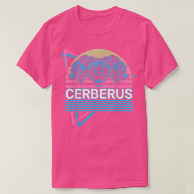 Cerberus Ancient Greek Mythology Retro  T-Shirt (Design Front)
