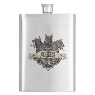 Cerberus ans Snake Hip Flask