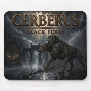 Cerberus Black Ferry Dark Realism Mouse Pad