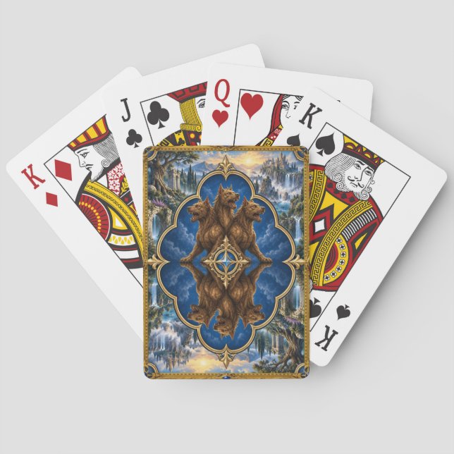 Cerberus, Gothic Fantasy Monster Playing Cards (Back)