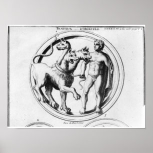 Cerberus Tamed by Hercules Poster