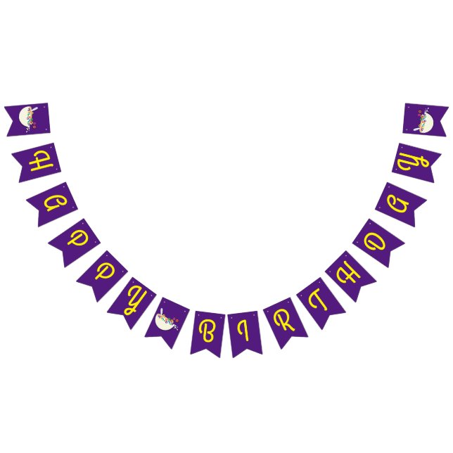 Cereal Bowl Kids Sleepover Birthday Party Cute Bunting (All)