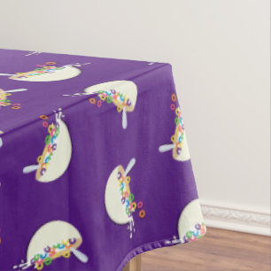 Cereal Bowl Kids Sleepover Birthday Party Cute Tablecloth