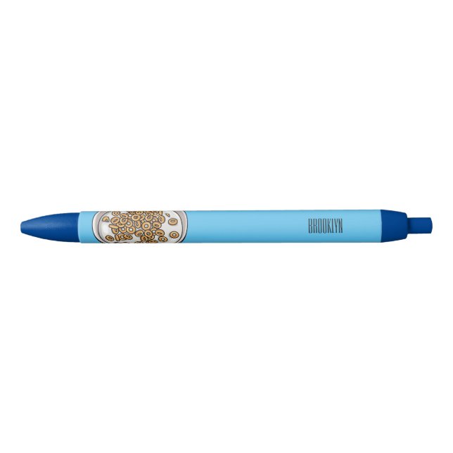 Cereal cartoon illustration  black ink pen (Front)