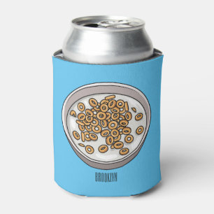 Cereal cartoon illustration  can cooler