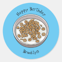 Cereal cartoon illustration 