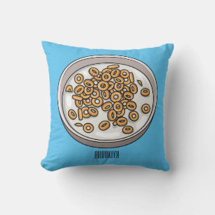 Cereal cartoon illustration  cushion