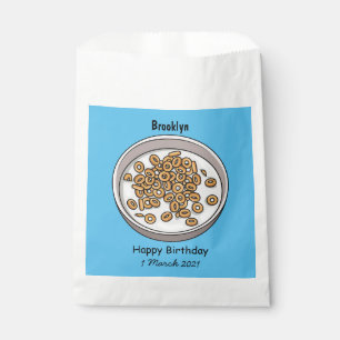 Cereal cartoon illustration favour bags