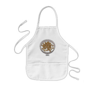 Cereal cartoon illustration  kids apron