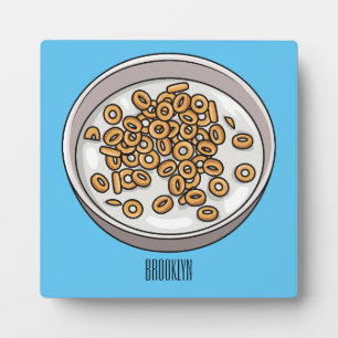 Cereal cartoon illustration  plaque