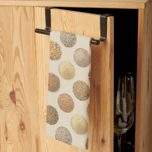 Cereal Grains Harvest Spots Tea Towel