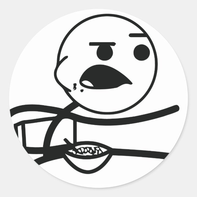 cereal-guy-cereal-guy-l classic round sticker (Front)