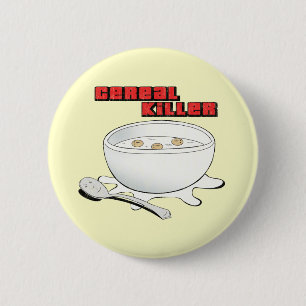 cereal killer 6 cm round badge