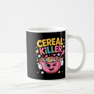Cereal Killer Cartoon Bowl Funny Breakfast Coffee Mug