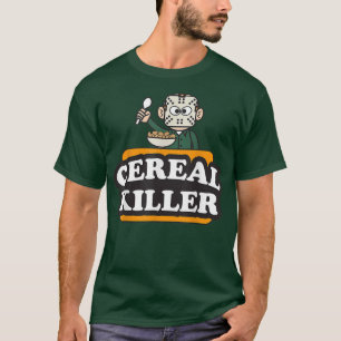 Cereal Killer Food Pun Humor Costume Funny Hallowe T-Shirt