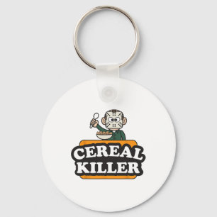 Cereal Killer Food Pun Humour Costume Fun Hallowee Key Ring