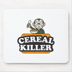 Cereal Killer Food Pun Humour Costume Fun Hallowee Mouse Pad