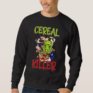 Cereal Killer Food Pun Humour Costume Halloween Sweatshirt