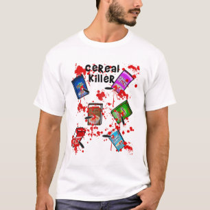 Cereal Killer Funny Easy Lazy Last Minute Hallowee T-Shirt
