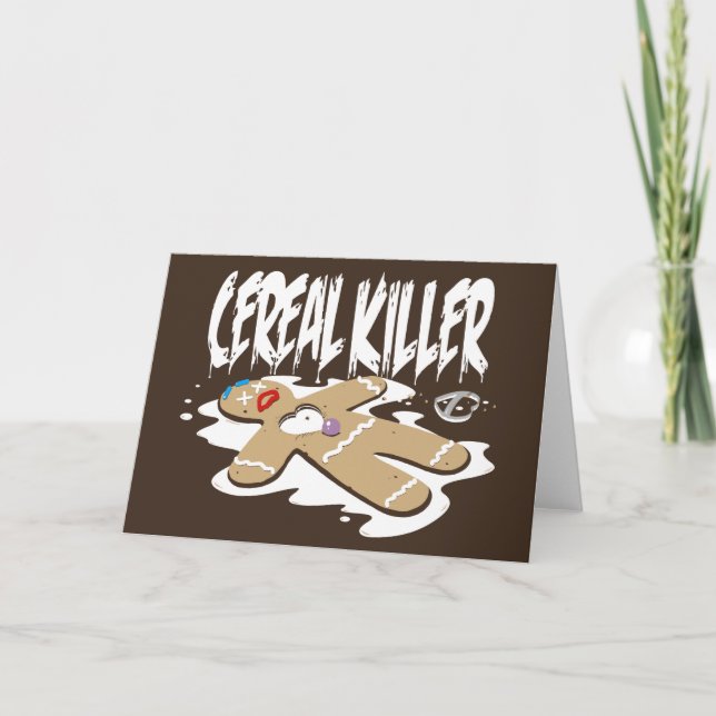 Cereal Killer Holiday Card (Front)