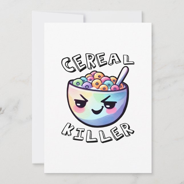 Cereal Killer Invitation (Front)