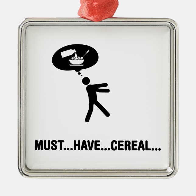 Cereal Lover Metal Tree Decoration (Front)