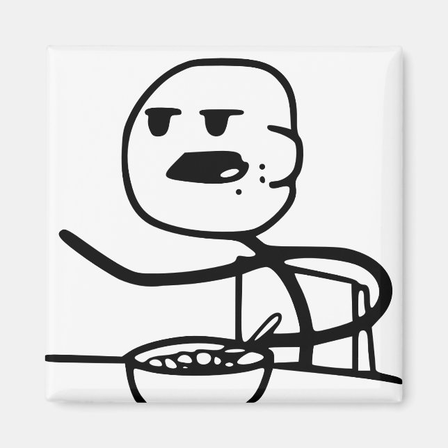 Cereal Meme Guy Magnet (Front)
