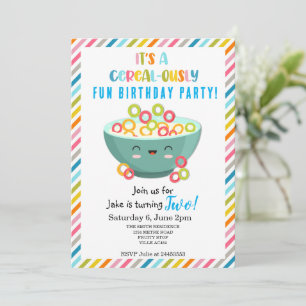 Cereal-ously Fun Birthday Party Invitation