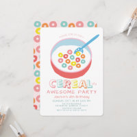 Cereal-sly Awesome Pink Cereal Girl Birthday
