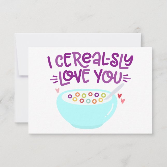 CEREAL-SLY love you Invitation (Front)