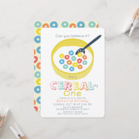 Cereal-sly One Yellow Cereal 1st Birthday