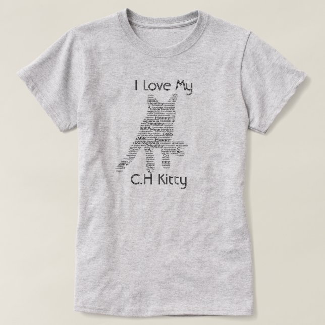 Cerebellar Hypoplasia Cat Awareness T-Shirt (Design Front)