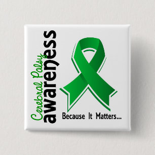 Cerebral Palsy Awareness 5 15 Cm Square Badge