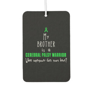 Cerebral Palsy Awareness Brother Warrior T-shirt Car Air Freshener