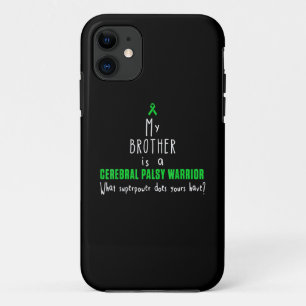 Cerebral Palsy Awareness Brother Warrior T-shirt Case-Mate iPhone Case