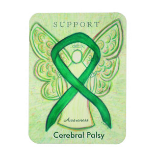 Cerebral Palsy Awareness Ribbon Angel Magnet Gifts