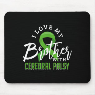 Cerebral Palsy Awareness Shirts Support Brain Love Mouse Pad