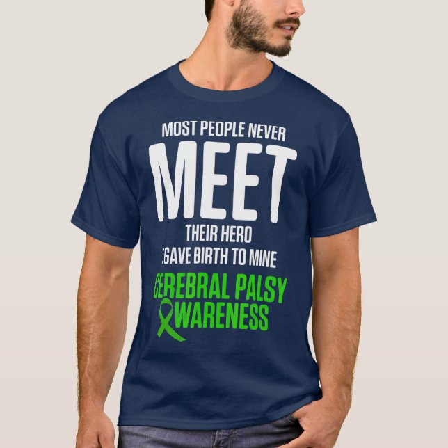 Cerebral Palsy CP Awareness Birth Warrior T-Shirt (Front)