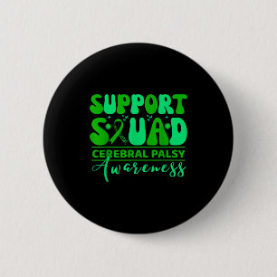 Cerebral palsy cp awareness smile face support 6 cm round badge