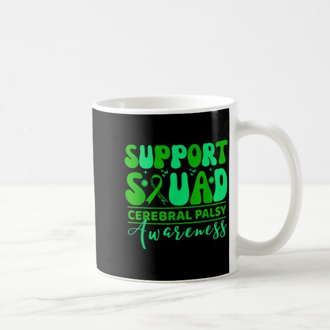 Cerebral palsy cp awareness smile face support coffee mug (Right)