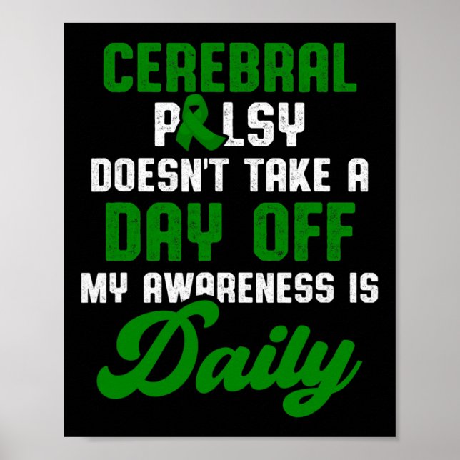 Cerebral Palsy Cp Awareness Treatment Warrior Surv Poster (Front)