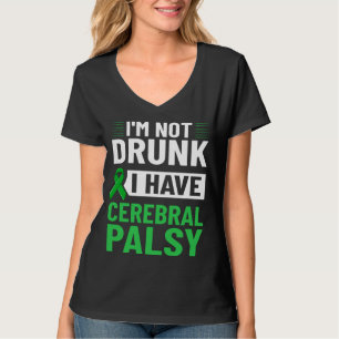 Cerebral Palsy Green Ribbon Brain Damage Awareness T-Shirt