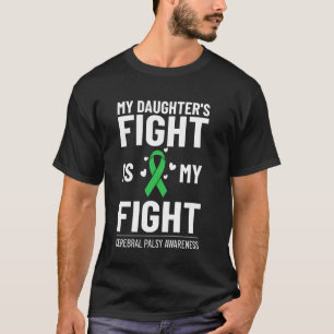 Cerebral Palsy Green Ribbon Brain Damage Awareness T-Shirt