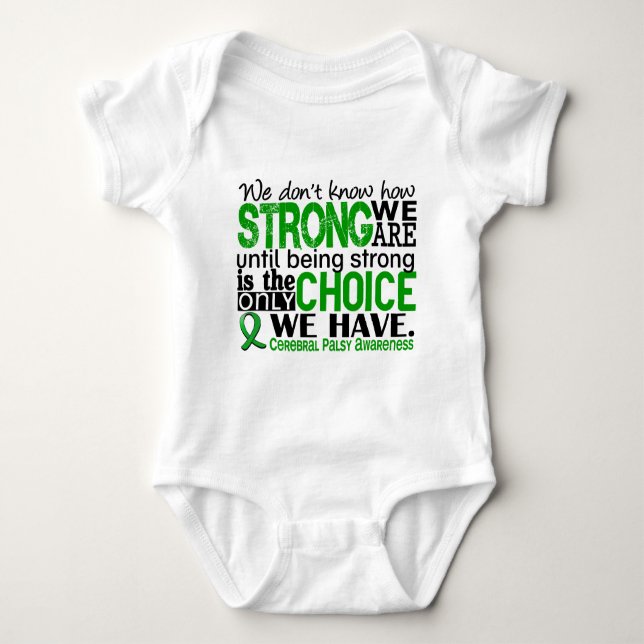 Cerebral Palsy How Strong We Are Baby Bodysuit (Front)