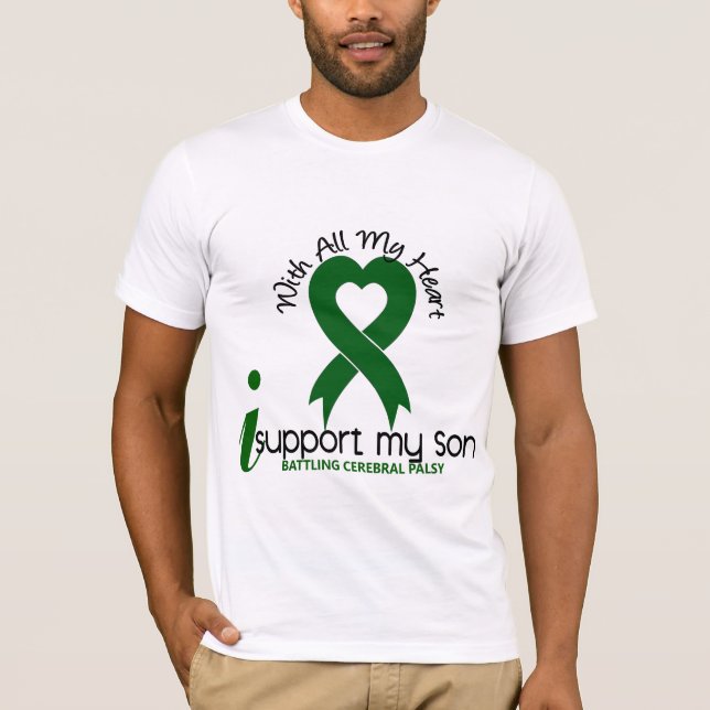Cerebral Palsy I Support My Son T-Shirt (Front)
