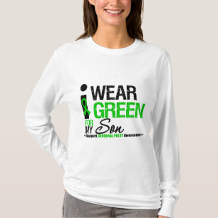 Cerebral Palsy I Wear Green Ribbon For My Son T-Shirt