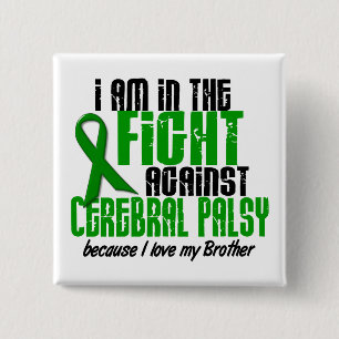 Cerebral Palsy In The Fight For My Brother 1 15 Cm Square Badge